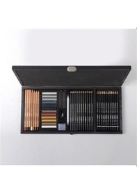 Resim Lyra Drawing 47 Parça Ahşap Kutulu Eskiz Çizim Seti / L2054001 Çok Renkli 