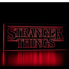 Resim Sincara Home Stranger Things Logo Gece Lambası / Light Box Kırmızı 