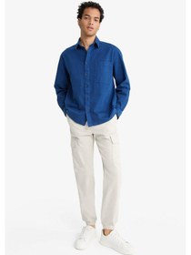 Resim Defacto Regular Fit Beli Bağcıklı Kargo Cepli Jogger Pantolon F4681ax25aubg766 Bej 