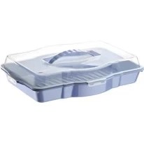 Resim abnturk 3 In 1 Kare Dikdörtgen ve Yuvarlak Borcam Taşıma Kabı 47X35X12CM Kapaklı Süper Şık Sunum Tepsisi 