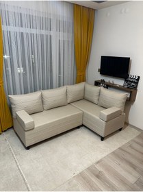 Resim Modern Style Home Köşe Takımı Krem 