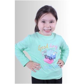 Resim Fyk Kids Kız Çocuk Basic Uzun Kol Tişört Yeşil 