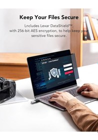 Resim Lexar Jumpdrive Fingerprint F35 Pro 128 Gb Usb 3.0 Flash Sürücü, 