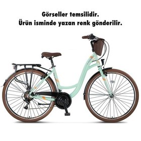 Resim Ümit 2815 Valencia Lady V Fren Kadın Şehir Bisikleti 28 Jant 21 Vites Antrasit 