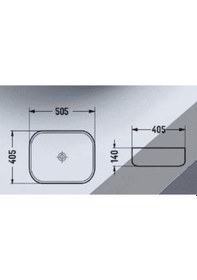 Resim Puroser Palazzo Marbel Black White Tezgah Üstü Çanak Lavabo 