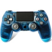 Resim Yaleker Ps4 Kablolu Oyun Kumandası - Titreşimli, Şeffaf Mavi, Pc Uyumlu, Ergonomik Tasarım 