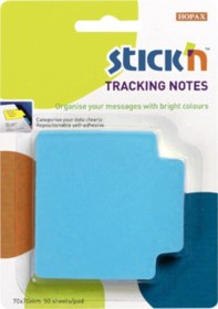 Resim Stickn Tracking Notes Yapışkanlı Not Kağıtları Neon Mavi / 21479 