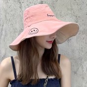 Resim Geniş kenarlı şapka kadın Japon versiyonu her kıyafete uygun seyahat güneş şapkası yazlık balıkçı şapkası 