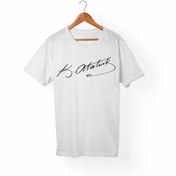 Resim Alfa Tshirt Unisex Beyaz Baskılı Spor T-Shirt 
