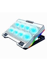 Resim Braventa Collection Telefon Tutuculu Profesyonel Dizüstü Bilgisayar Notebook Soğutucu Laptop Stand Işıklı Laptoplarına Ö 