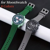 Resim Omega Için Kauçuk Kayış, Swatch Moonswatch Için, Erkekler Ve Kadınlar İçin Yumuşak Su Geçirmez Spor Bilek Kayışı 