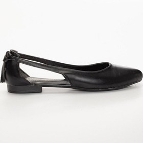 Resim Yan Açık Siyah Kadın Babet-1558-Siyah 