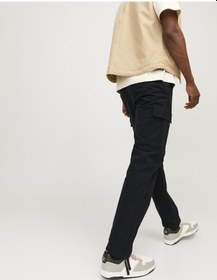 Resim Jack & Jones Jack Jones Erkek Yandan Cepli Kargo Pantolon 12258150 Siyah 