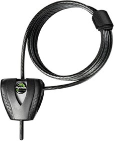 Resim Master Lock Anahtarlı Siyah Python Bisiklet Kilidi, Ayarlanabilir Metal Kablo Kilidi, Dış Mekan Ekipmanları, Bisikletler, 6 Ayak Uzunluğunda, 8417D için Hava Koşullarına Dayanıklı Vinil Kaplamaya 