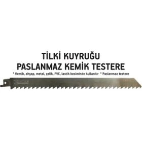 Resim Tilki Kuyruğu Paslanmaz Kemik Testere Bıçağı S1211J 1 Adet 