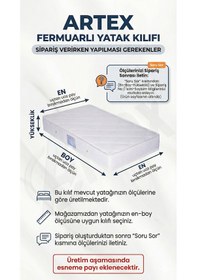 Resim Kılıf Aloe 140x200 Yatak Kılıfı Koruyucusu Yatak Örtüsü Fermuarlı Kılıf Kapitone 