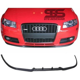 Resim Audi Tt 8j Cupra R Uyumlu Ön Lip Mat Siyah Ön Tampon Lip 