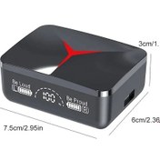 Resim A Tws M90 Kablosuz Kulaklıklar İçin Sürgülü Kapak Oyun Kulaklık Bluetooth 5.3 Spor Kulakiçi Müzik Kulaklıkları Iphone Xiaomi Için 