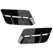 Resim Synodicmonth Dodge Challenger 2015-2020 Araba Aksesuarları İçin Siyah Mat Motor Kaputu Hava Çıkış Havalandırma Kapağı Döşemesi 