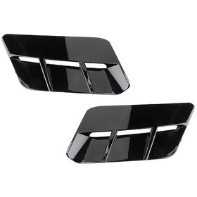 Resim Synodicmonth Dodge Challenger 2015-2020 Araba Aksesuarları İçin Siyah Mat Motor Kaputu Hava Çıkış Havalandırma Kapağı Döşemesi 