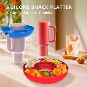 Resim 40oz Stanley Silikon Atıştırmalık Tabak - Tekrar Kullanılabilir, Dayanıklı, Gıda Güvenli Tasarım Araba, Kamp, Piknikler, Kamp Gereksinimleri|Renkli Atıştırmalık Düzenleme|Dayanıklı Silikon Malzeme 