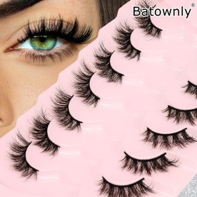 Resim 7 Çift Takma Kirpik, Yarım Göz, Kalın, Kıvrık, Kabarık, 3D, Uç Uzatmalı, 5-15mm Uzunluk, Kolay Kullanım, Parti ve Günlük Kullanıma Uygun 