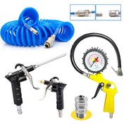 Resim Proxtech Kompresör Lastik Şişirme. Spiral Hava Hortumu 15 Mt 