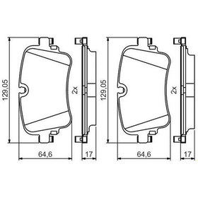 Resim Bosch Fren Balatası Arka A8 17 Q7 15 Touareg 17 