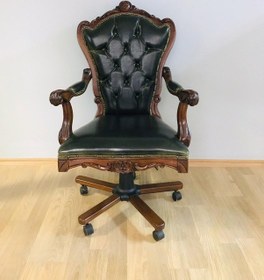 Resim Masifart_Mobilya Masifart Otto Ahşap Ofis Çalışma Koltuğu Makam Koltuğu 