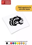 Resim Genel Markalar Kaplan Kafası Sticker Oto Motor Laptop Duvar Folyo Sticker 40 X 40 Cm 
