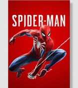 Resim postick Spiderman | Örümcek Adam (PS4) Oyun Posteri Kalın Parlak Kuşe Kağıdı 