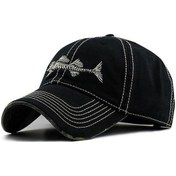 Resim Yaz Moda Kapaklar Pamuk Beyzbol Şapkalar Ayarlanabilir Hip Hop Balık Kemik Karikatür Desen Nakış Güneş Erkekler Kadınlar Için Erkekler Beyzbol Kapaklar M7lg31 Siyah 