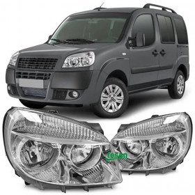 Resim FİAT DOBLO SAĞ + SOL ÖN FAR LAMBASI TAKIMI 20062011 