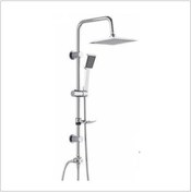 Resim Tema Rain Quadro Sürgülü Banyo Duş Takımı Seti Paslanmaz Boru 