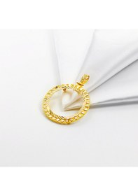 Resim 14 Ayar Minimal Kalpli Tam Altın Çerçevesi 