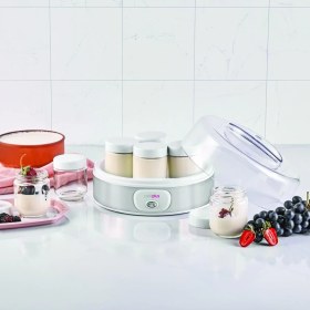Resim Cookplus Mutfaksever Yoğurt Makinesi 1.5 lt Kapasite ile 7 Cam Kavanoz İçin Pratik Kullanım 