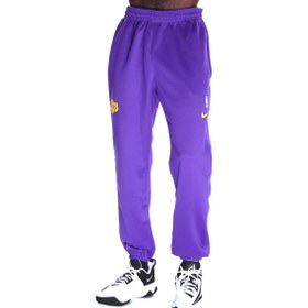 Resim Los Angeles Lakers NBA Erkek Mor Basketbol Eşofman Altı DX9627-504 