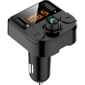 Resim ZSZH C7 Akıllı Çift USB Çok Fonksiyonlu Araç Şarj Cihazı Müzik Çalar-Siyah Standart (Yurt Dışından) 