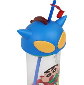 Resim Vagonlife Crayon Shinchan Tritan Pipetli Matara 500 Ml - Mavistandart Mavi 