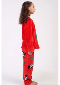 Resim Kız Çocuk Welsoft Kırmzı Pijama Takım C3t0n4o023 001 