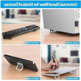 Resim Taşınabilir Hafif Dizüstü Bilgisayar Standı, Havalandırmalı Ve Ergonomik Tasarım 