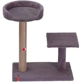 Resim Antrasit Renkli Kedi Tırmalama Tahtası, Hoppala Model 