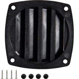 Resim Savakan 3 Inç Kare Deniz Botu Panjurlu Havalandırma Siyahı (Yurt Dışından) 