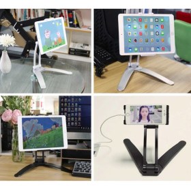 Resim MobaxAksesuar Tablet Telefon Tutucu Standı Teleskopik Duvar / Masa PB-41E 