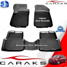 Resim Chevrolet Aveo 3D Paspas Havuzlu Siyah Sedan 2011 Sonrası Caraks N11.3378 