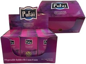 Resim Pufai Süper Slim Sigara Filtresi Tar Süzen Ağızlık 5mm 6mm Uyumlu 600 Adet 24 Kutu Mor 