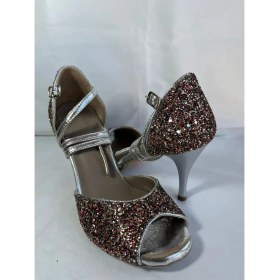 Resim Suna Tango, Salsa,bacata, Swıng Cazz Kadın Dans Ayakkabısı Kapalı Topuk 8,5 cm (13 Pont) 