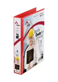 Resim Önder 2012-2 4 Halkalı D Mekanizmalı Klasör A4 20mm Kırmızı 
