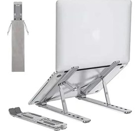 Resim Nacario Gn-17 Alüminyum Kasa Dizüstü Bilgisayar Standı Katlanır Çantalı Tablet ve Telefonla Uyumlu 