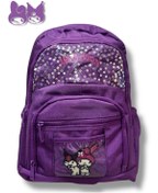 Resim Probag Melody Kuromi 3'lü Okul Çanta Sırt Çantası Beslenme Çantası Kalemlik Peluş Oyuncak Hediyeli 